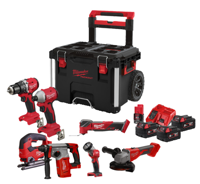 Milwaukee M18 FPP7E-503P | Fuel Powerpack 7-delig | 18V | Accu combiset (3x 5.0Ah) | Packout Trolley - 4933499297 - thumbnail