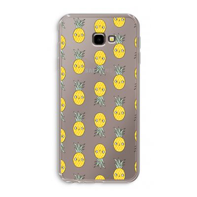 Ananas: Samsung Galaxy J4 Plus Transparant Hoesje