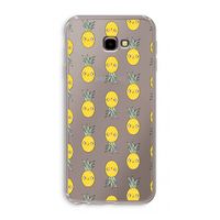 Ananas: Samsung Galaxy J4 Plus Transparant Hoesje