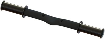 Steco voetsteun voor op het frame van de fiets mat zwart