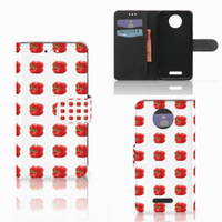 Motorola Moto C Plus Book Cover Paprika Red - thumbnail