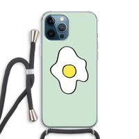 Spiegelei: iPhone 12 Pro Transparant Hoesje met koord