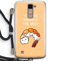 You're Shrimply The Best: LG K10 (2016) Transparant Hoesje met koord