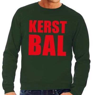 Foute kersttrui - Kerst Bal - groen - voor heren - kersttruien