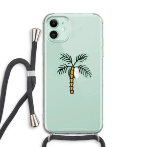 Palmboom: iPhone 11 Transparant Hoesje met koord