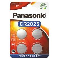 Panasonic Mini CR2025 Batterij 3V - 4 stuks.