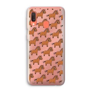 Pony: Samsung Galaxy A20e Transparant Hoesje