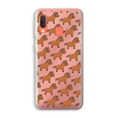 Pony: Samsung Galaxy A20e Transparant Hoesje