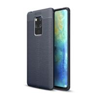 Litchi textuur TPU schokbestendig geval voor Huawei mate 20 X (marineblauw)