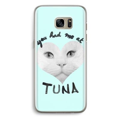 You had me at tuna: Samsung Galaxy S7 Edge Transparant Hoesje