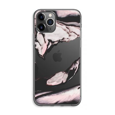 Roze stroom: iPhone 11 Pro Max Transparant Hoesje