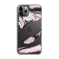 Roze stroom: iPhone 11 Pro Max Transparant Hoesje