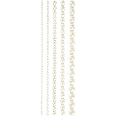 Creativ Company Halve plakparels wit 2-8mm, 140st.