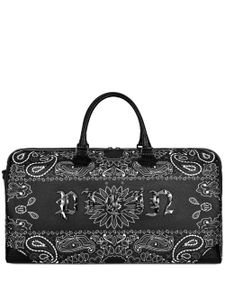 Philipp Plein sac cabas en cuir à logo imprimé - Noir