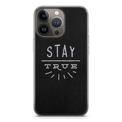 Stay true: iPhone 13 Pro Transparant Hoesje