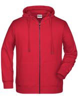 James & Nicholson JN8026 Men´s Zip-Hoody - /Red - 3XL - thumbnail