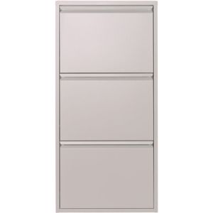 Schoenenkast Bobbie 3 laden Silky Taupe (6 paar schoenen)