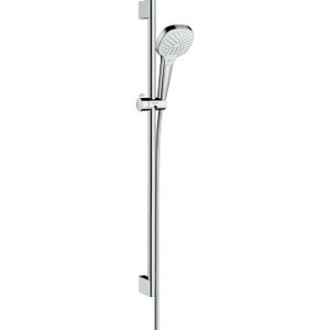 Hansgrohe Croma Select E Vario glijstangset met Croma Select E Vario handdouche 90cm met Isiflex`B doucheslang 160cm wit/chroom 26592400