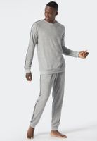 Schiesser Schiesser Pyjama Long grey melange 178036 56/XXL