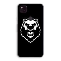 Angry Bear (black): Google Pixel 4a 5G Transparant Hoesje