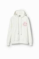 Sweatshirt met arty tekeningen - YELLOW - XXL