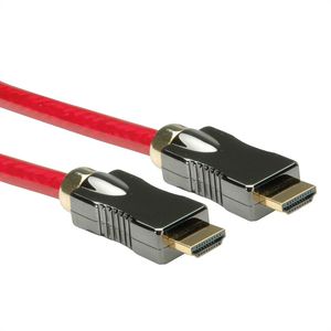 ROLINE HDMI 8K (7680 x 4320) Ultra HD Cable met Ethernet, M/M, rood, 3 m