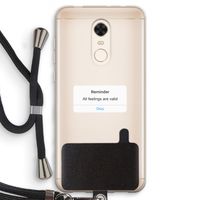 Reminder: Xiaomi Redmi 5 Transparant Hoesje met koord