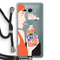 Peach please!: Sony Xperia XZ2 Compact Transparant Hoesje met koord