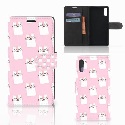 Sony Xperia XZ | Sony Xperia XZs | Telefoonhoesje | Met pasjeshouder | Sleeping Cats
