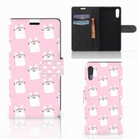 Sony Xperia XZ | Sony Xperia XZs | Telefoonhoesje | Met pasjeshouder | Sleeping Cats