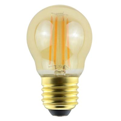 LED Filament lamp E27 - 4,5 Watt 423 Lumen - G45 - 2200K Warmwit licht - Dimbaar - Amber glas