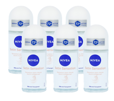 Nivea Satin Sensation Anti-Transpirant Roll-On Voordeelverpakking