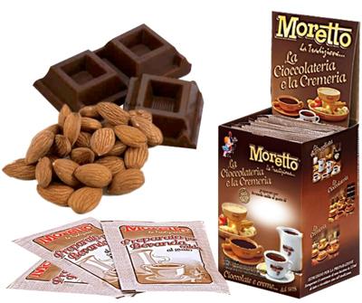Moretto chocoladedrank 25 - Donkere Chocolade met Amandelnoot (12 stuks X 30g)