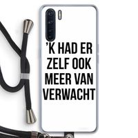 Meer verwacht: Oppo A91 Transparant Hoesje met koord