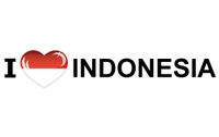Vakantie sticker I Love Indonesia
