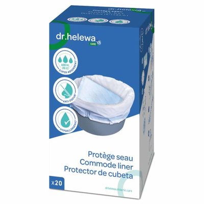 Hygiënische opvangzakken voor toiletemmer Postoel | Dr Helewa