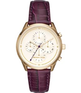 Horlogeband Michael Kors MK2687 Leder Paars 20mm