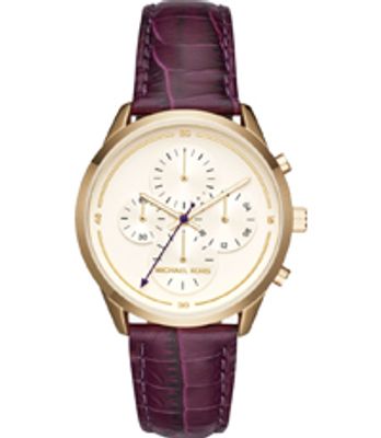Horlogeband Michael Kors MK2687 Leder Paars 20mm