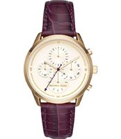 Horlogeband Michael Kors MK2687 Leder Paars 20mm