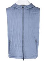 Manzoni 24 gilet zippé à capuche - Bleu