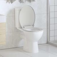 VidaXL Toiletbril soft-close ovaal wit