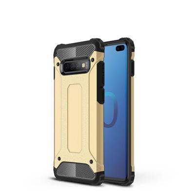 Magic Armor TPU + PC combinatie Case voor Galaxy S10 PLUS (goud)