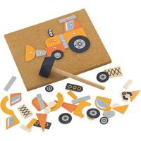 VIGA hamermozaïek set, voertuig, afm 23x18 cm, 1 stuk