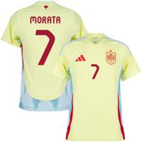 Spanje Shirt Uit 2024-2025 + Morata 7 - thumbnail