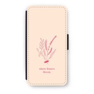 Where flowers bloom: iPhone SE 2020 Flip Hoesje