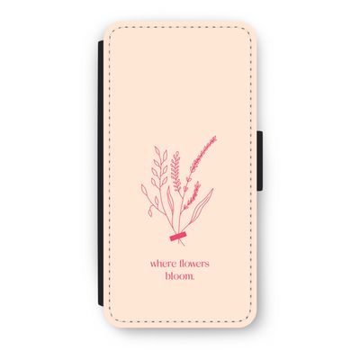 Where flowers bloom: iPhone SE 2020 Flip Hoesje