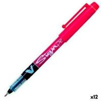 Gelpen Pilot V Sign Pen Rood 0,6 mm (12 Stuks)
