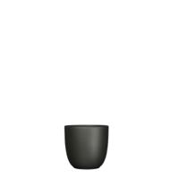Bloempot Pot rond es/9 tusca 9 x 10 cm zwart mat Mica - Mica decorations