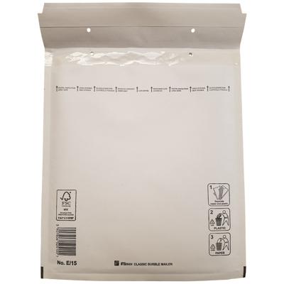 100 Luchtkussenenveloppen E/15 220x260mm wit Filmar Classic
