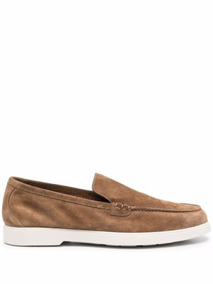 Moorer mocassins en daim - Marron